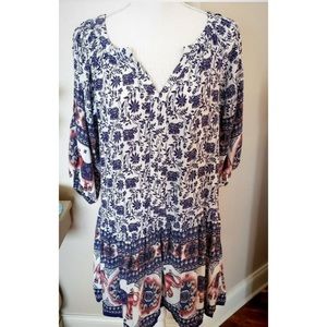 Rhapsody Elephant Tunic Casual Dress
